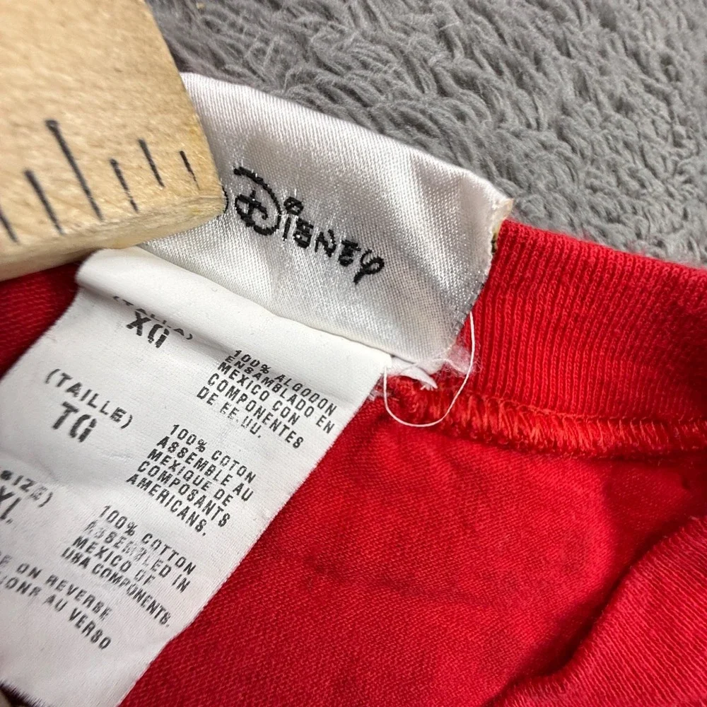Vintage Disney Grumpy Dwarf Tank #37 Red Mens XL Crew Neck Sleeveless Shirt
